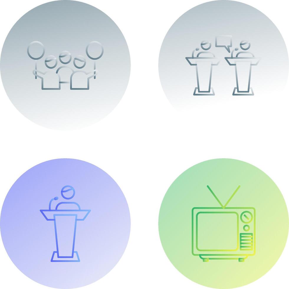 Protest and Debate Icon vector
