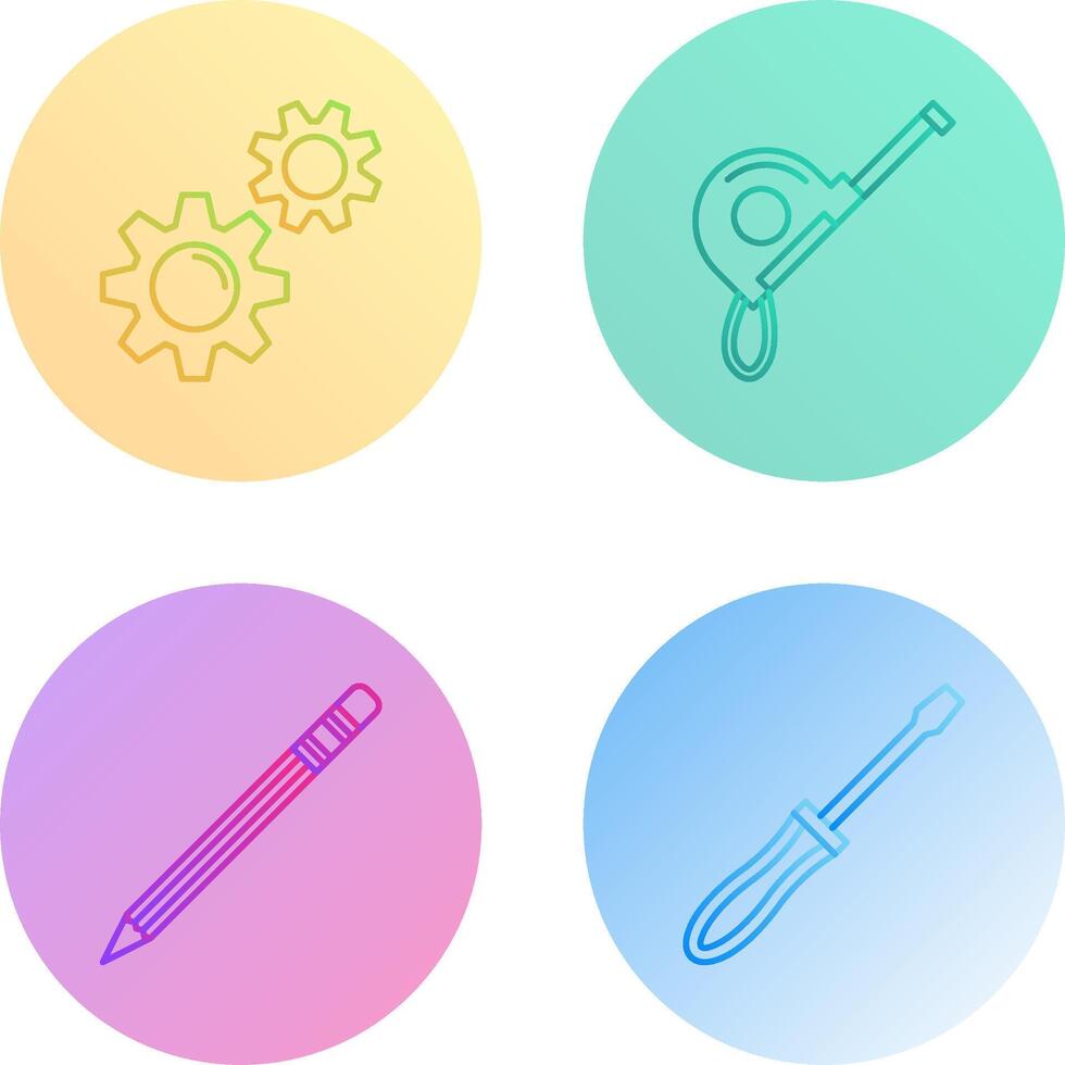 Gears and Roulette Icon vector