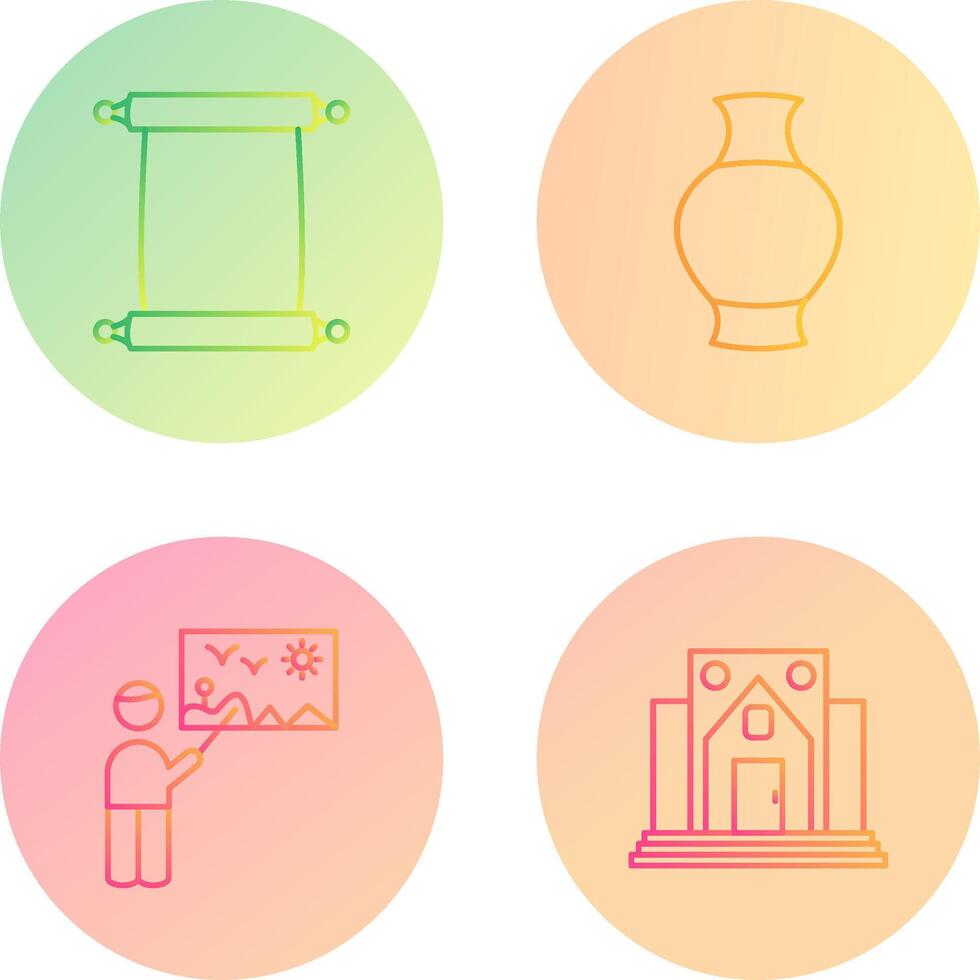 Scroll of Paper and Antique Icon vector