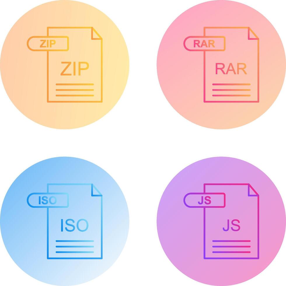 ZIP and RAR Icon vector