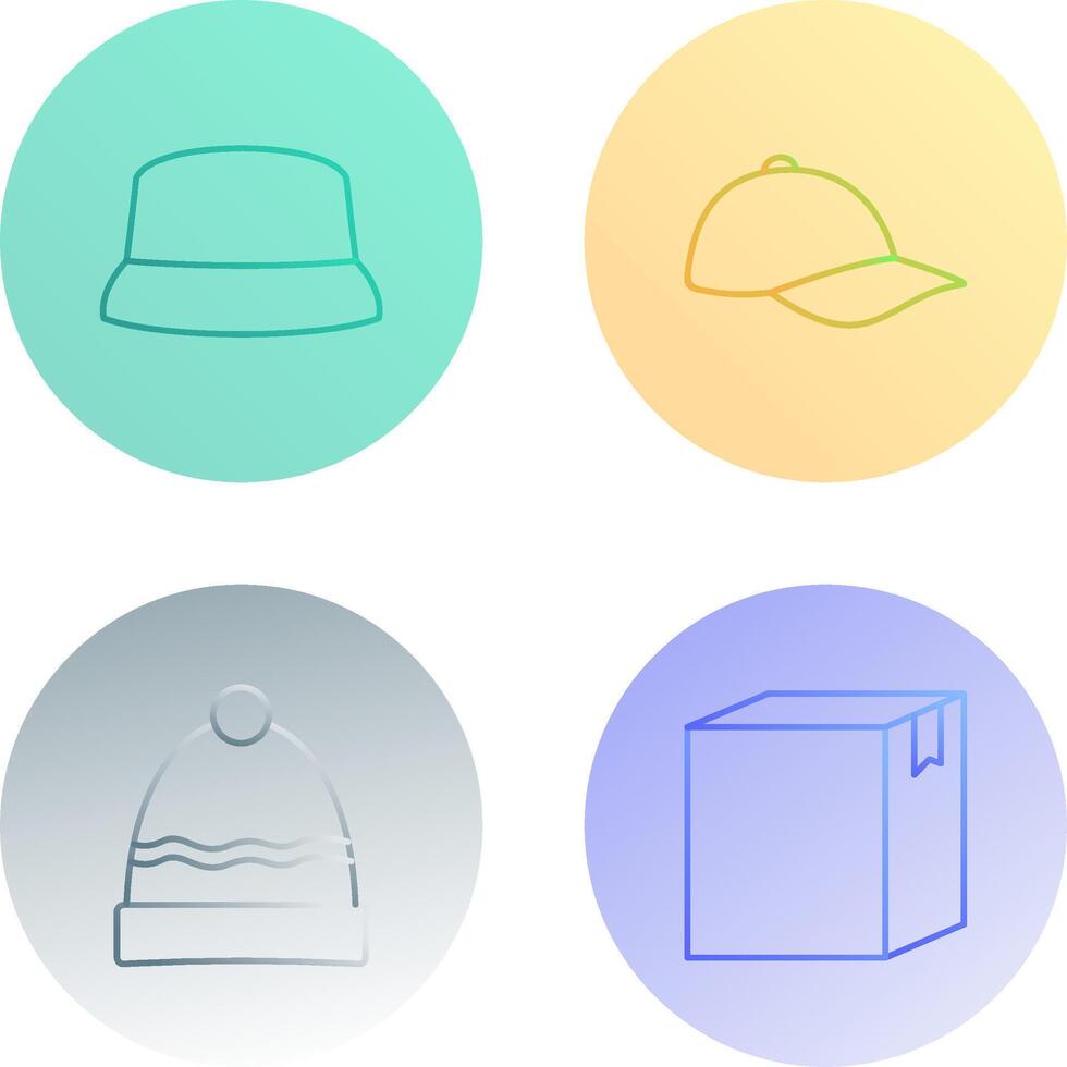 Hat and athletic Icon vector