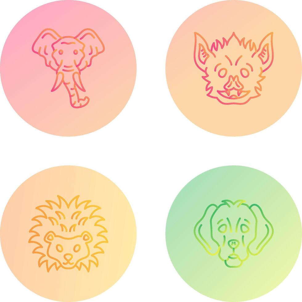 Eleplant and Bat Icon vector