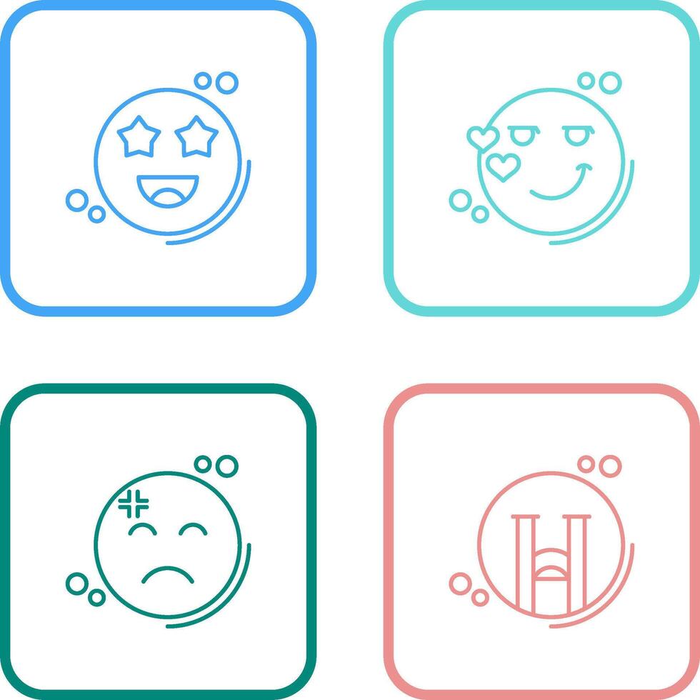 Starstruck and Flirty Icon vector