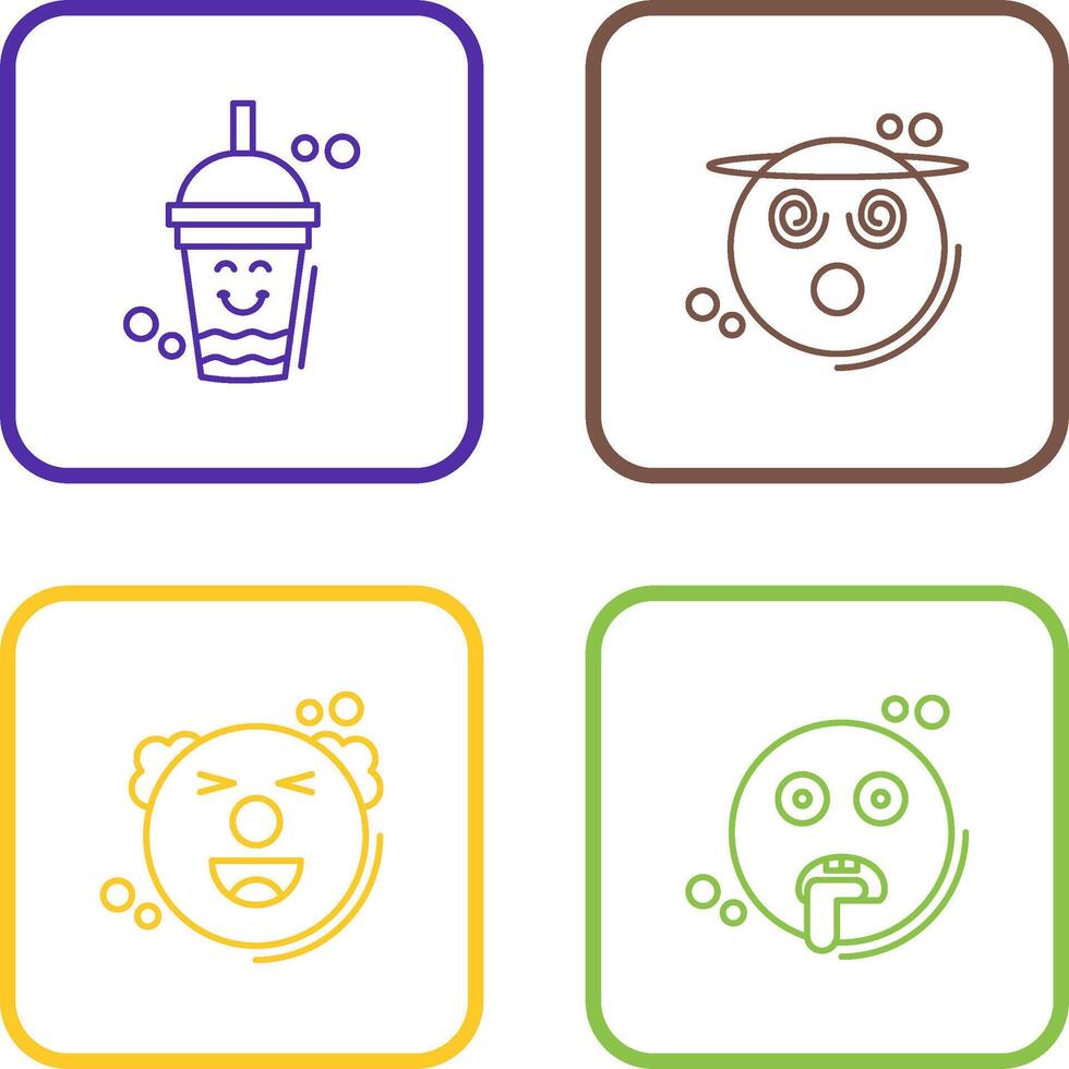 Drink and Dizzy Icon vector