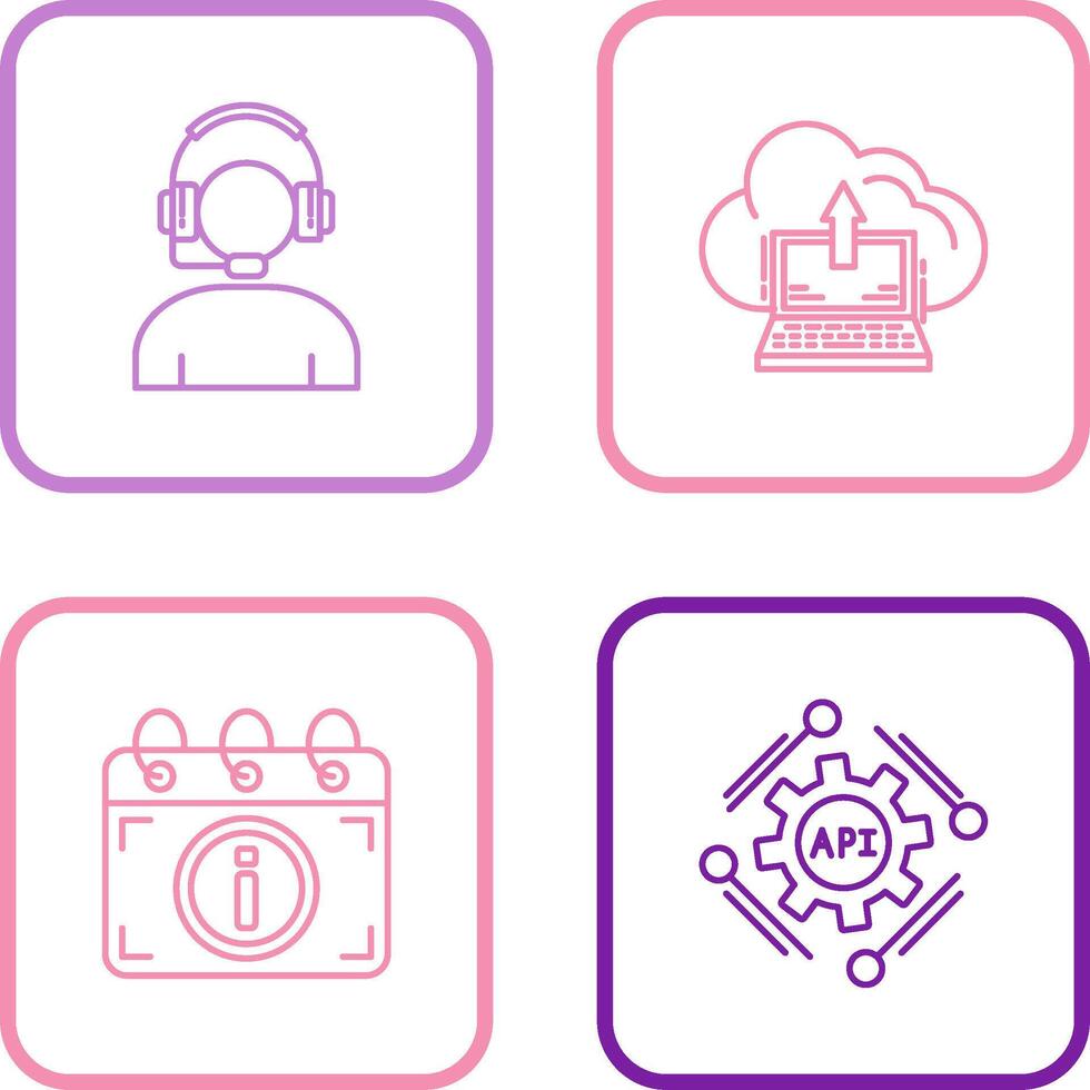 Helpline and backup Icon vector