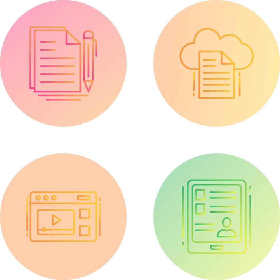 Document and File Icon vector