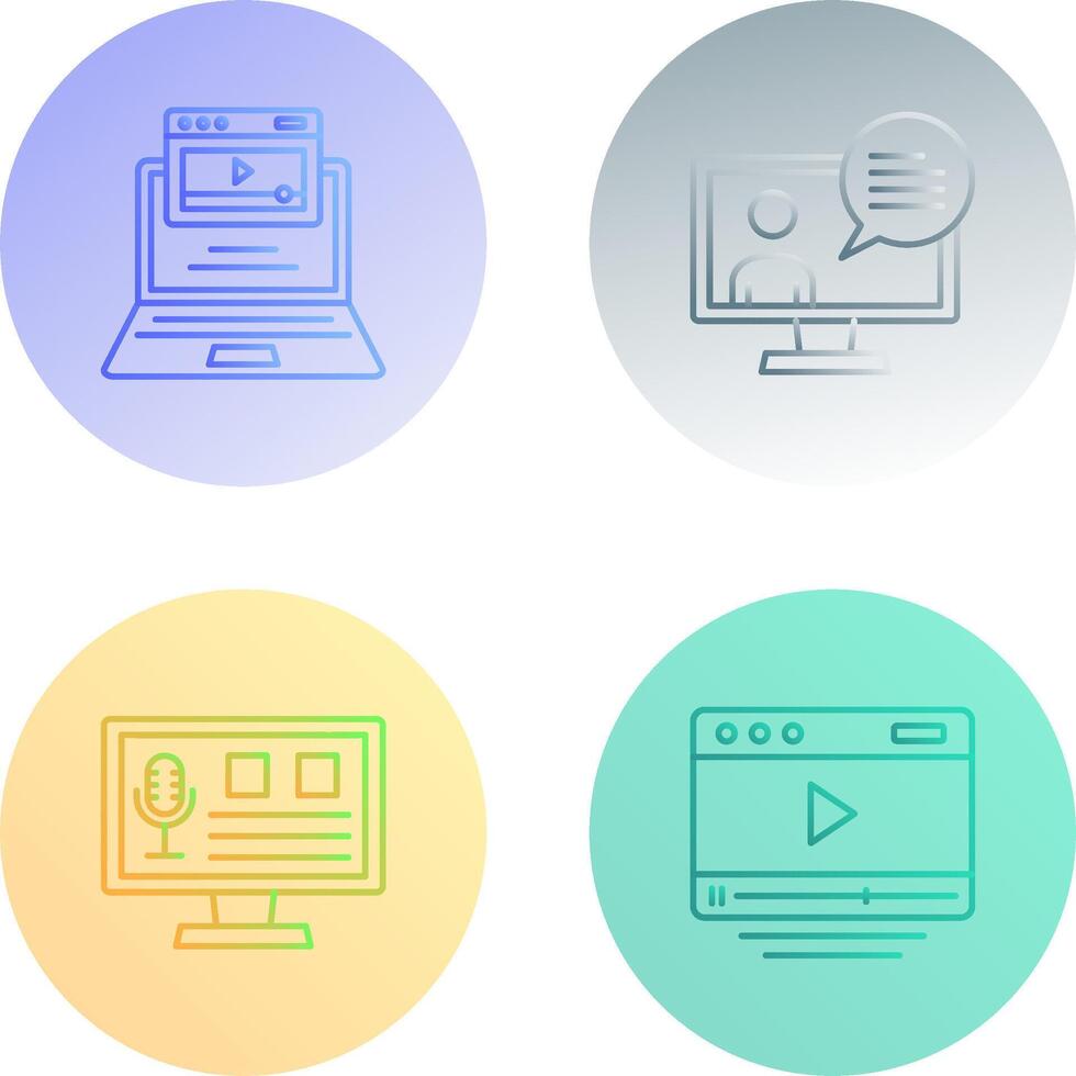 Webinar and Conversation Icon vector