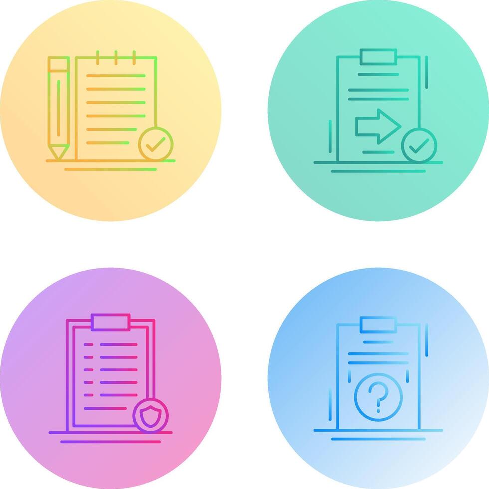Check Notes and Send Icon vector
