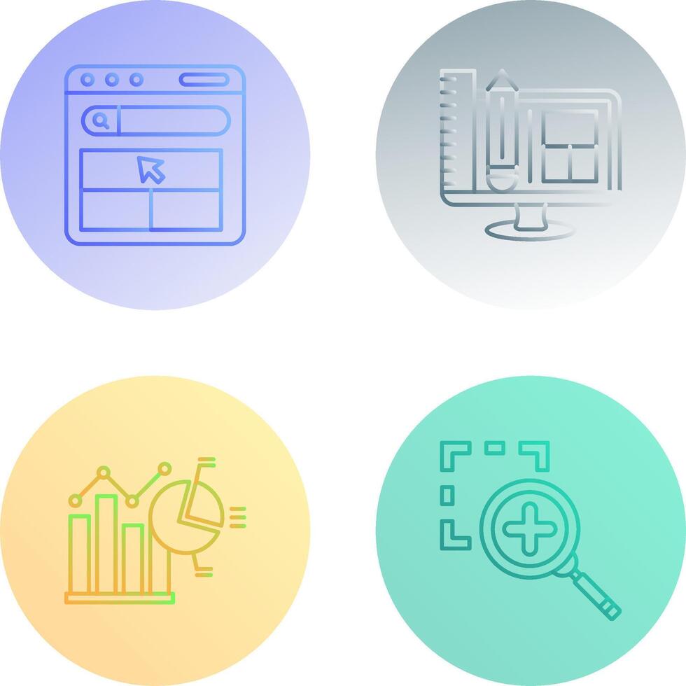 Website and Web Design Icon vector