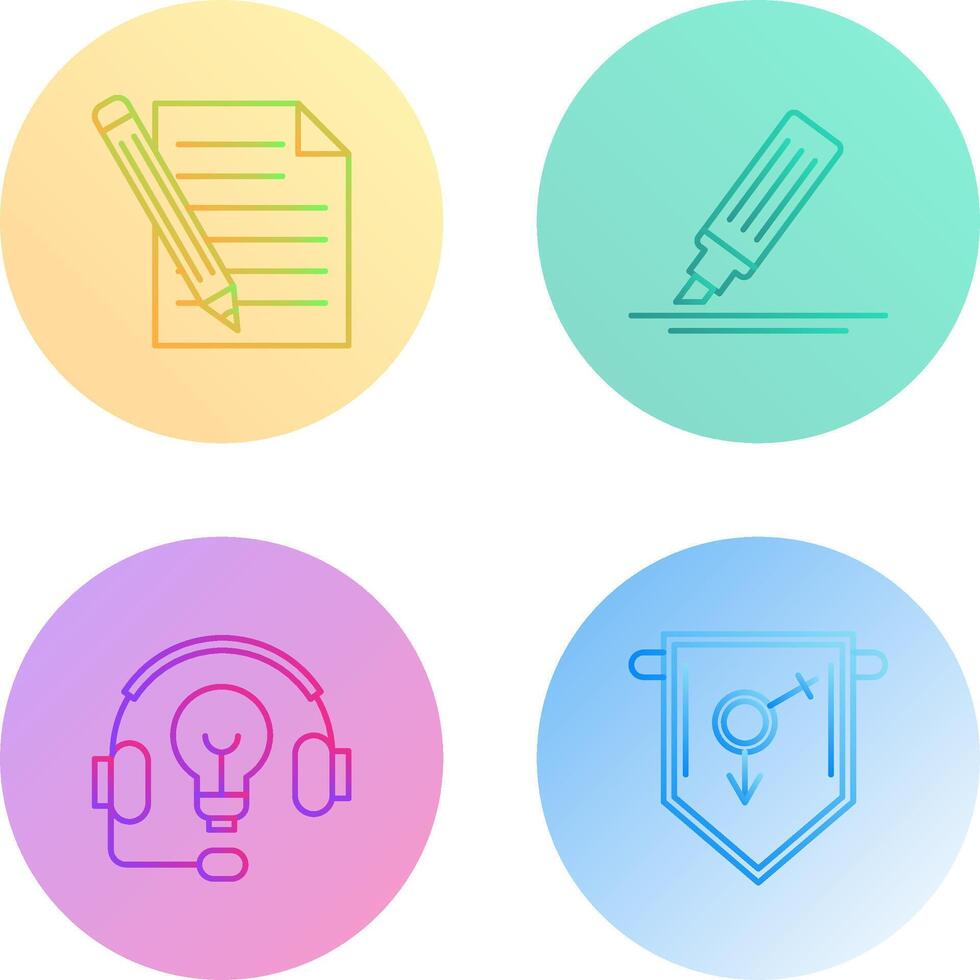 Pencil and MarkerSnack and Money Icon vector