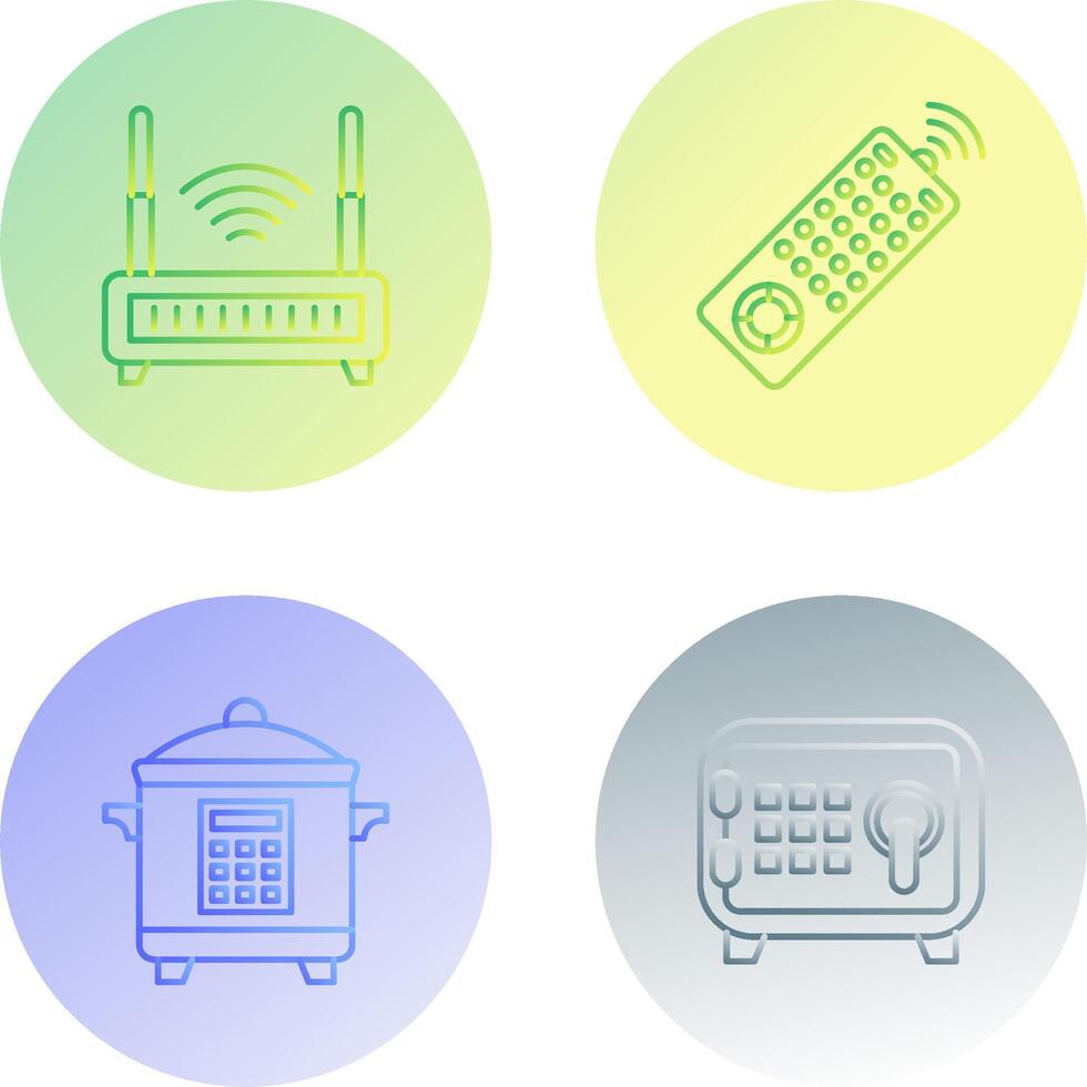 Remote and Antina Icon vector
