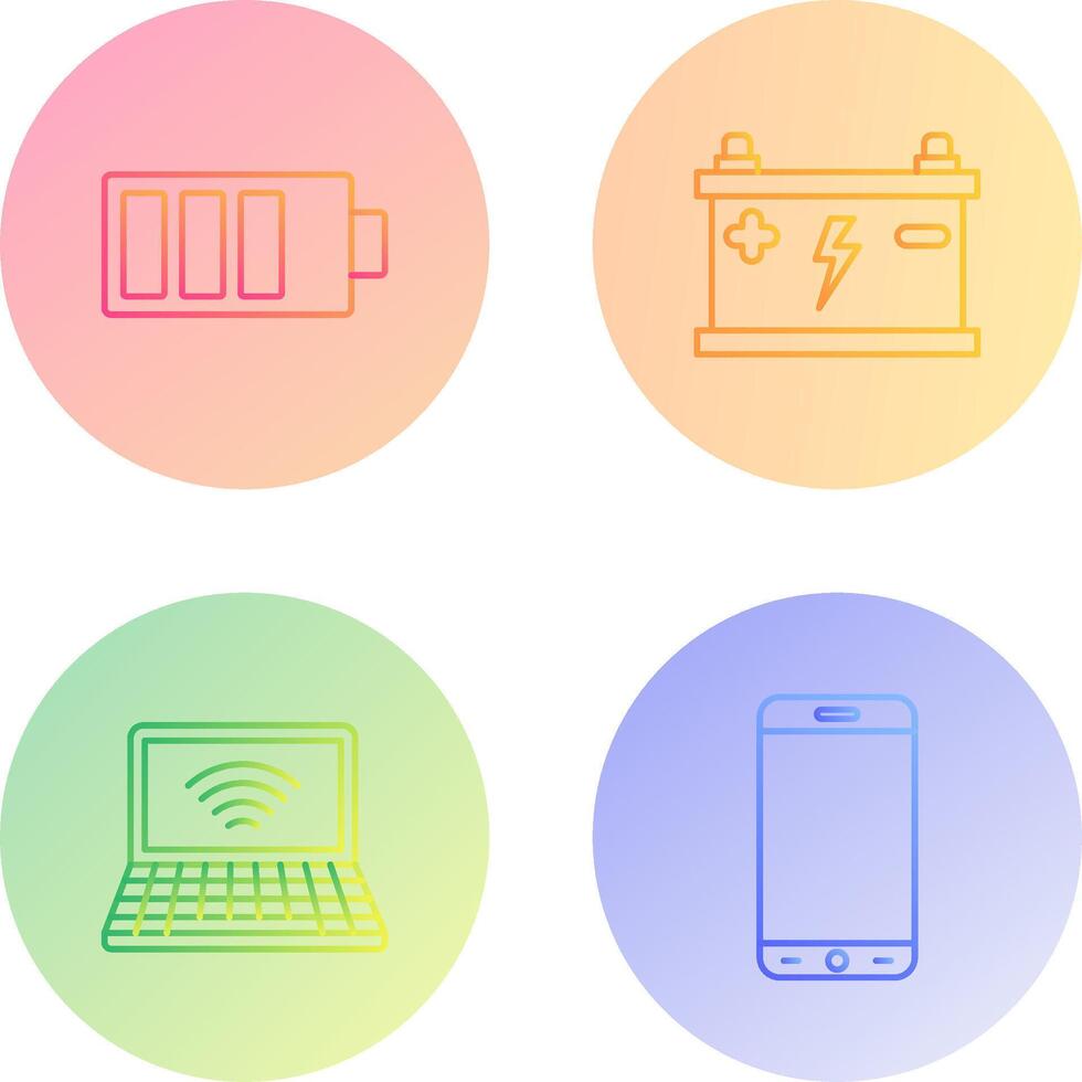 Charging and Accumulator Icon vector