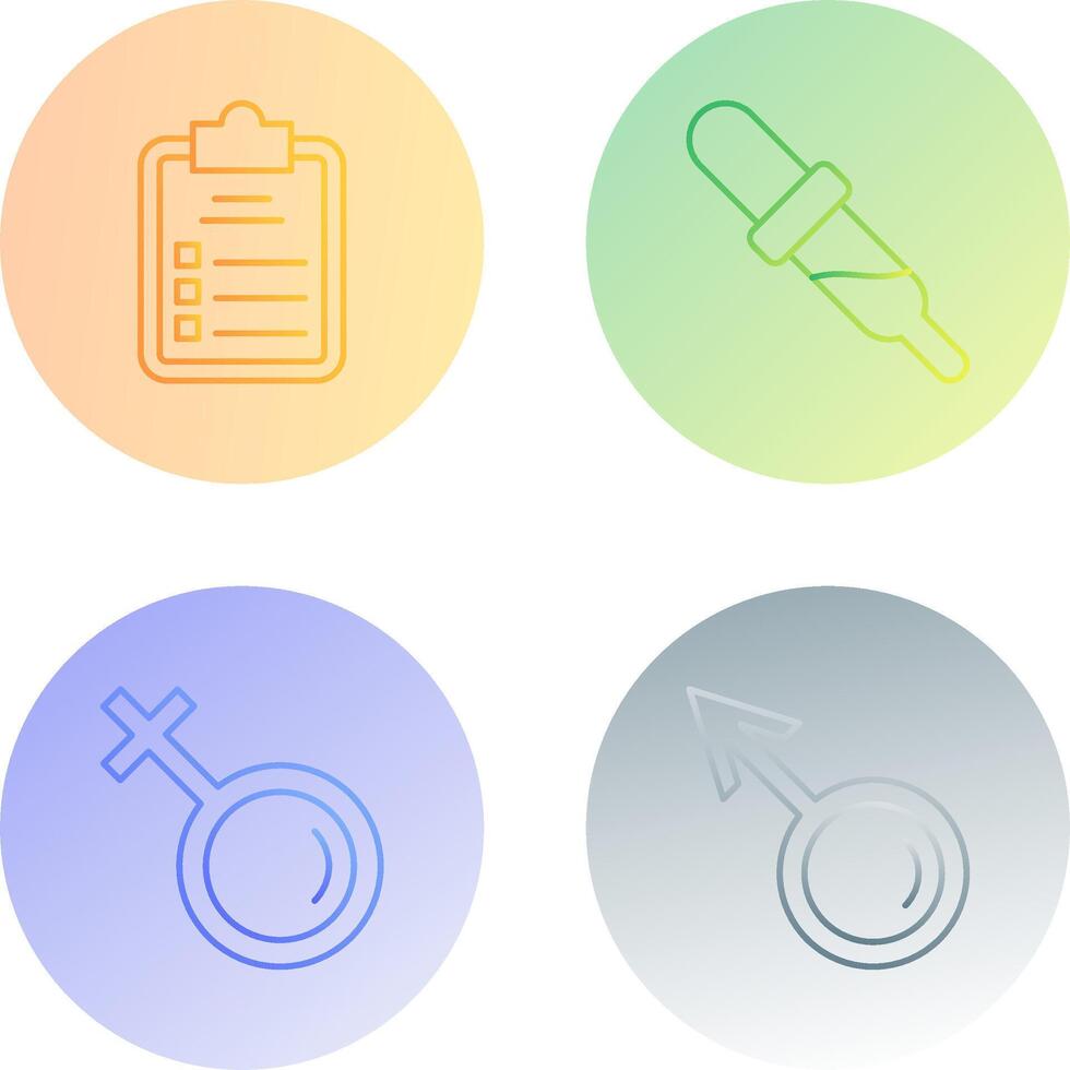 Diagnosis and Dropper Icon vector