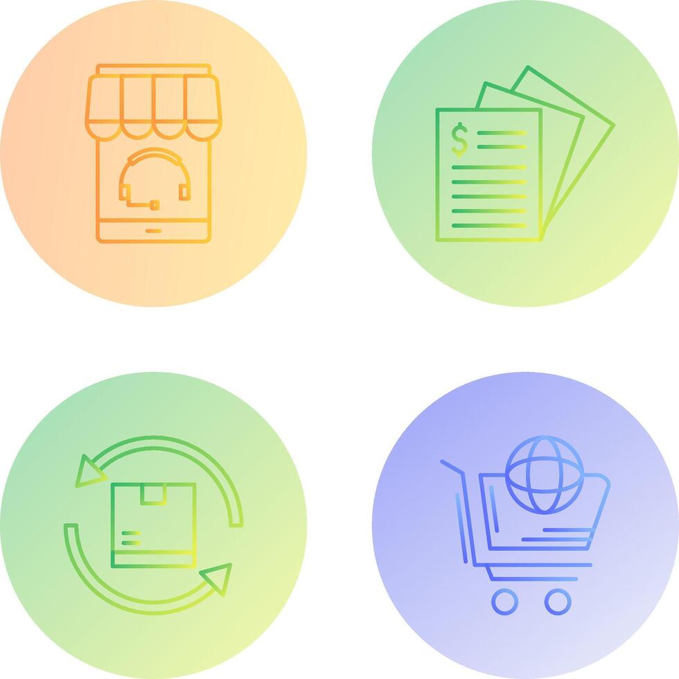 Support and Invoice Icon vector