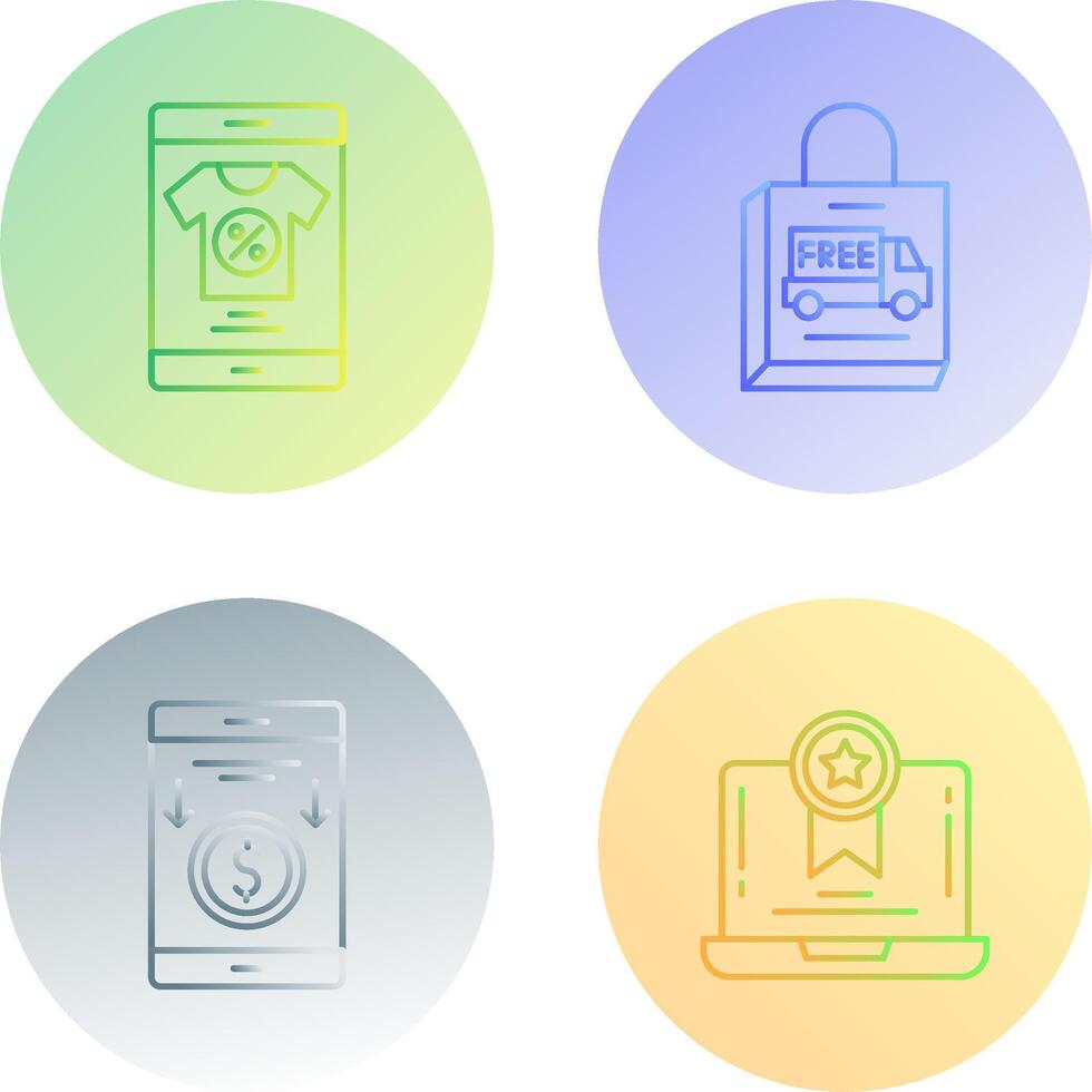 Discount and Delivery Icon vector