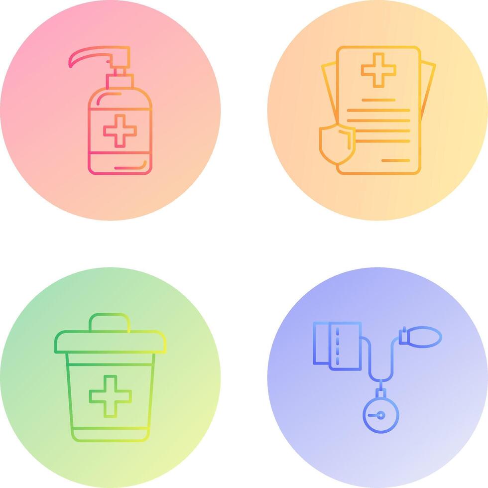 Sanitizer and Receipt Icon vector