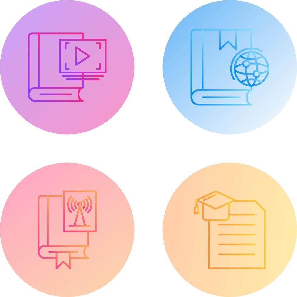 Recorder and Globel Icon vector