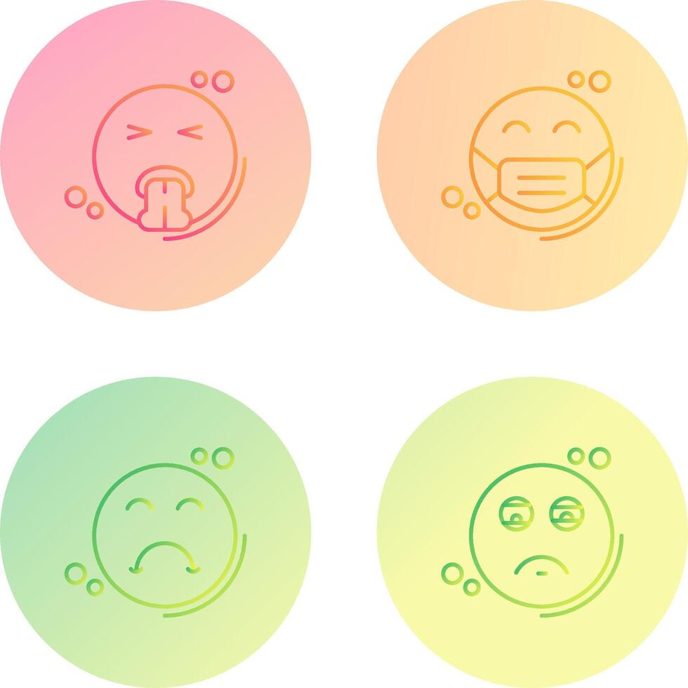 Vomit and Mask Icon vector