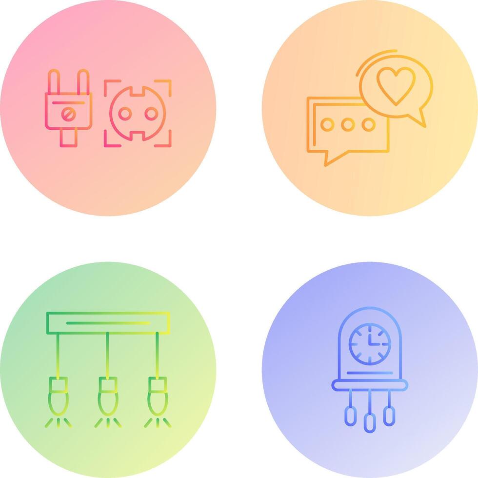 Socket and Chat Icon vector