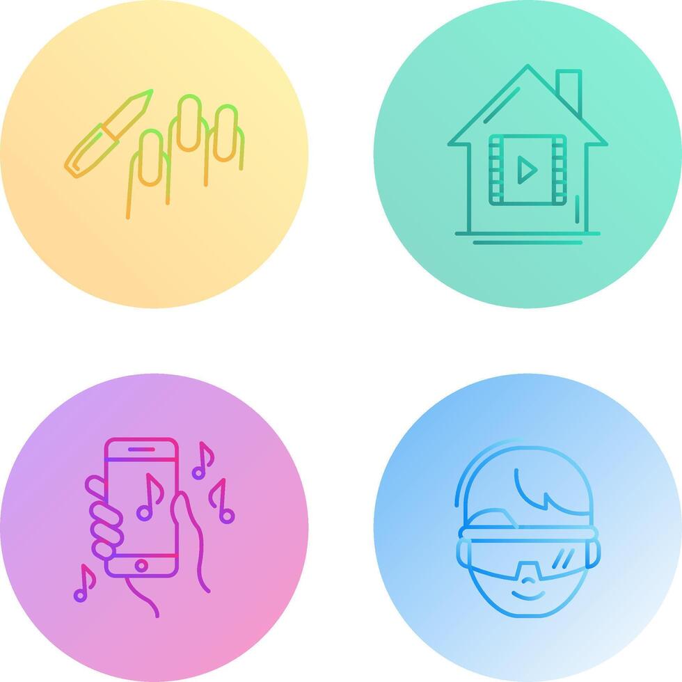 Manicure and Icon vector