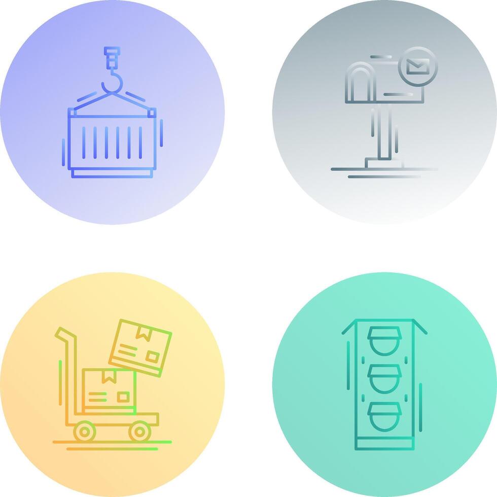 crane and mail box Icon vector