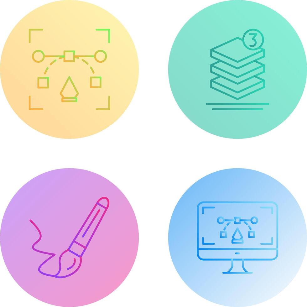 and layer Icon vector