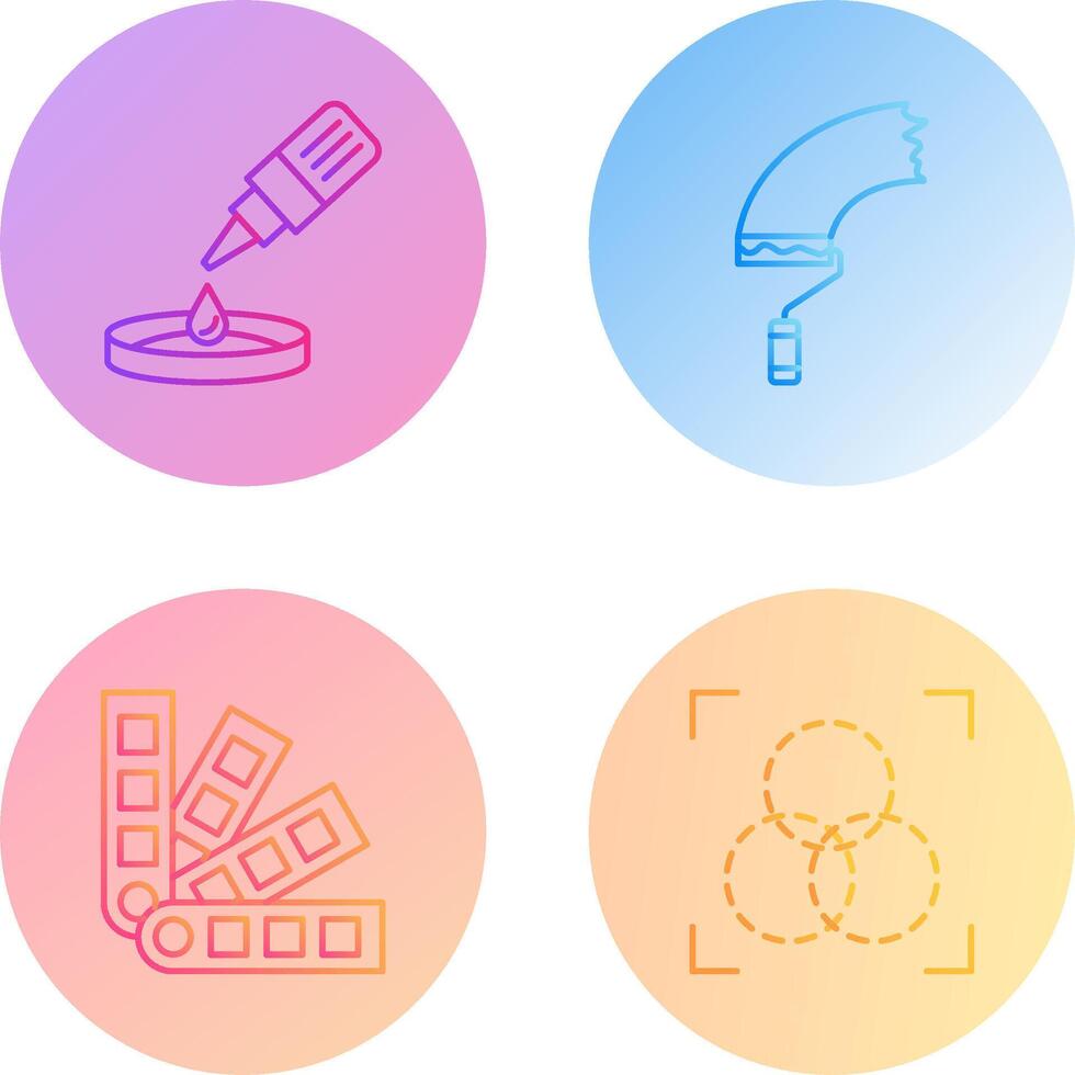 dropper and paint Icon vector