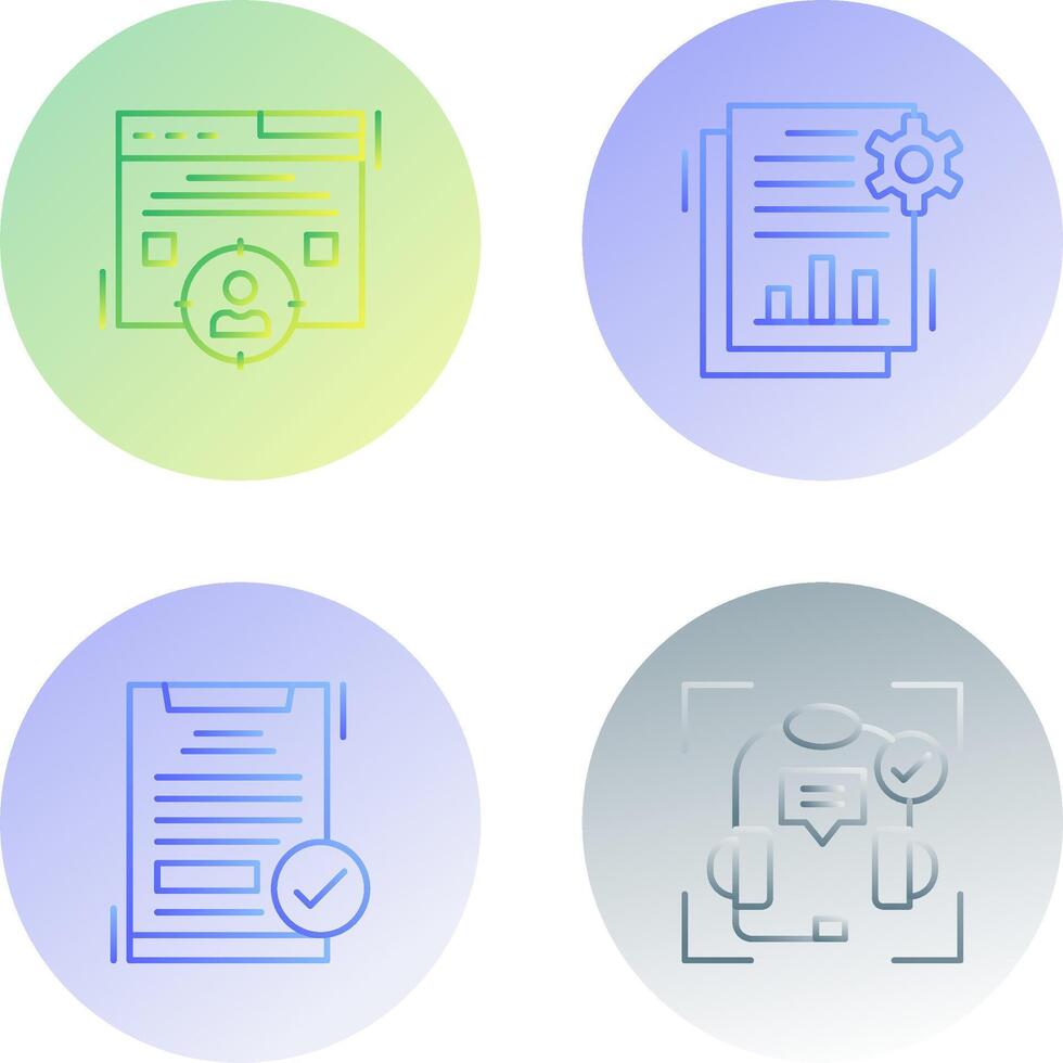 Target Audience and SEO Report Icon vector