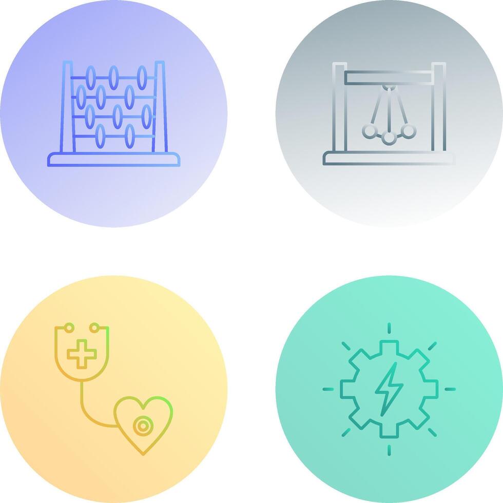 Abacus and Pendulum Icon vector