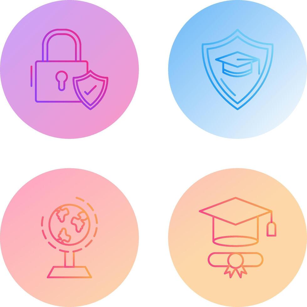Secure and Education Icon vector
