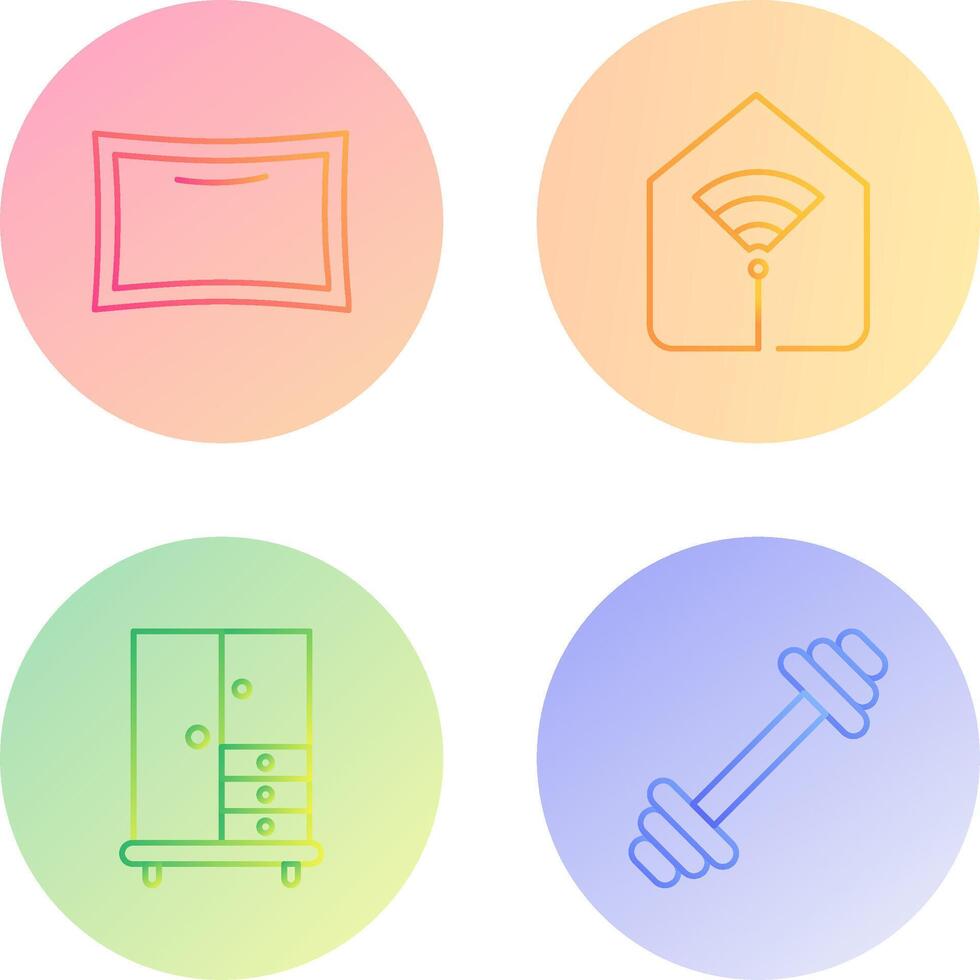 Pillow and Wifi Icon vector