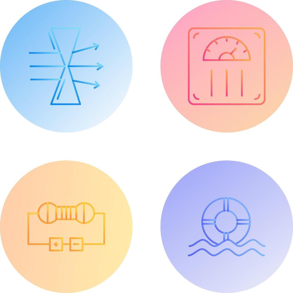 Dispersion and Weight Scale Icon vector
