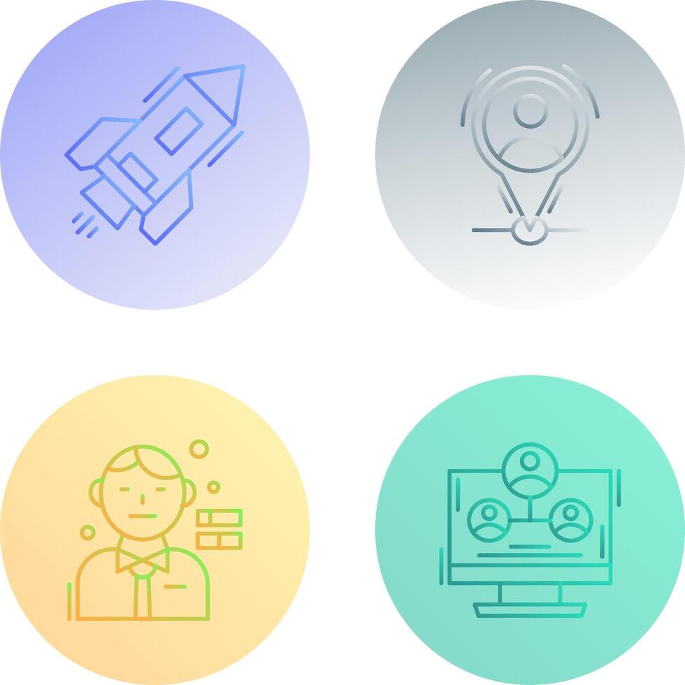 Start Up and Placeholder Icon vector