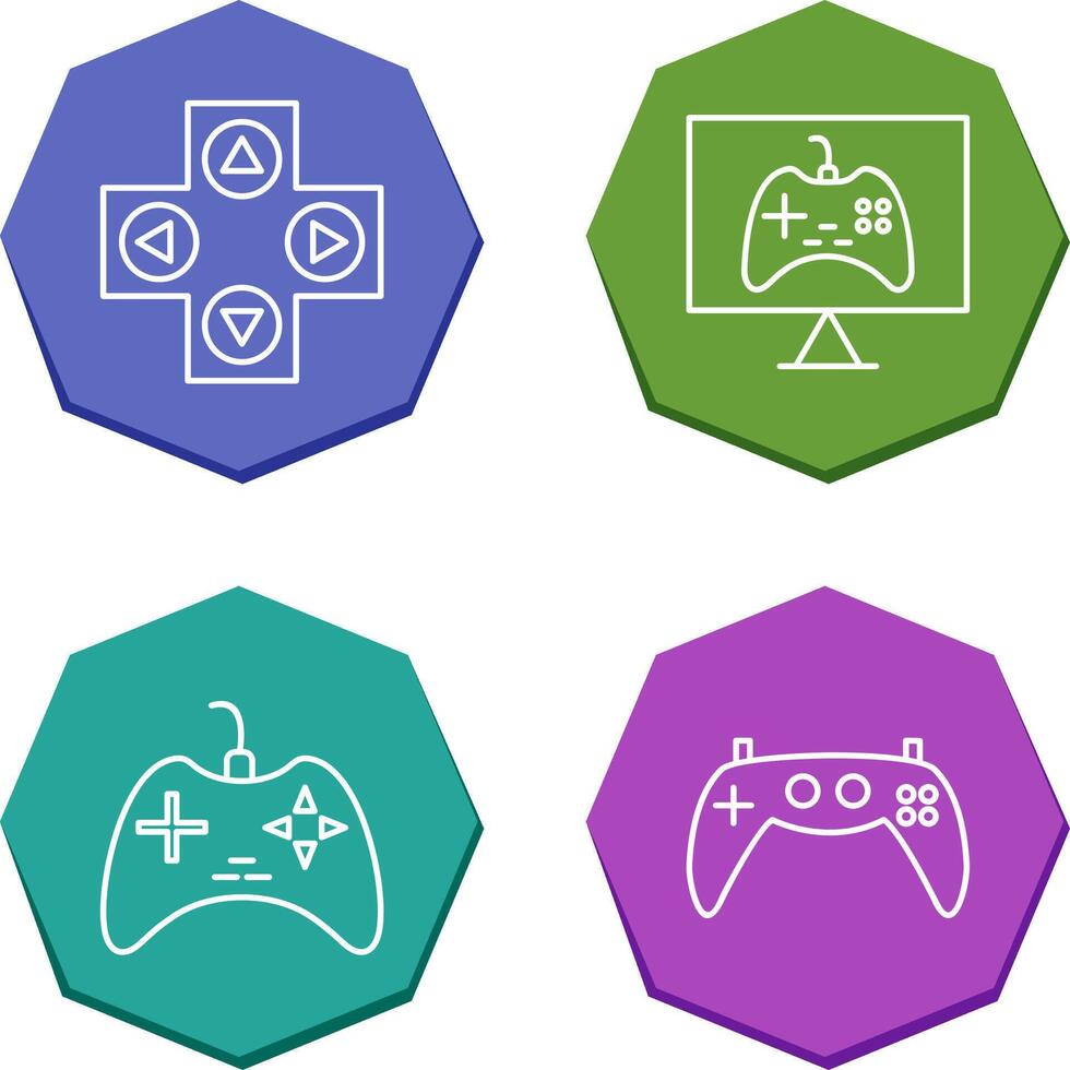 Gaming Control and Online Games Icon vector