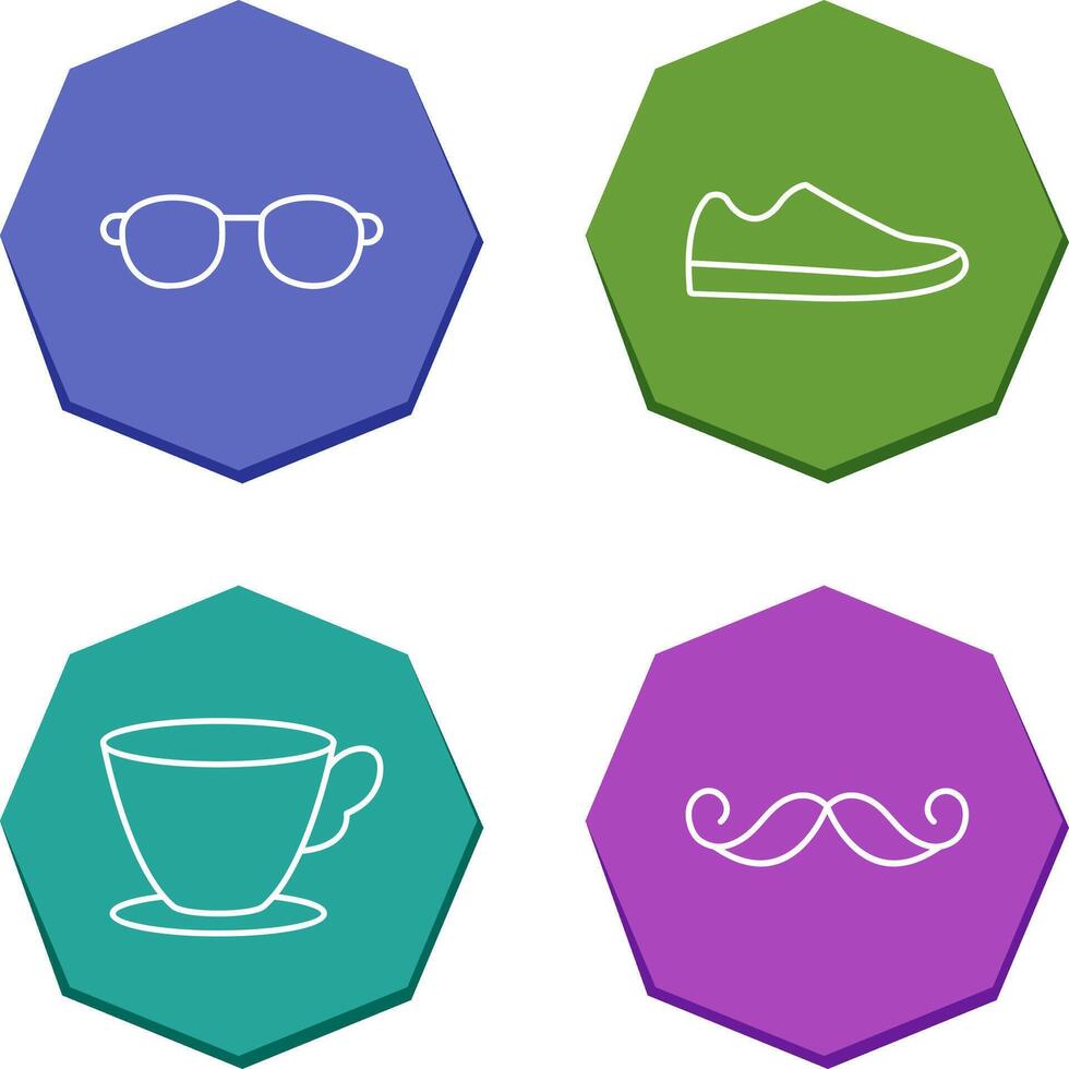 Sunglasses and Shoe Icon vector