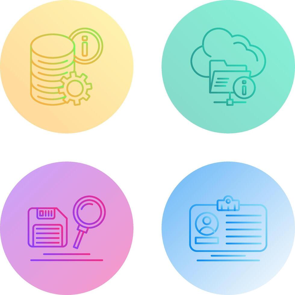 data and folder Icon vector