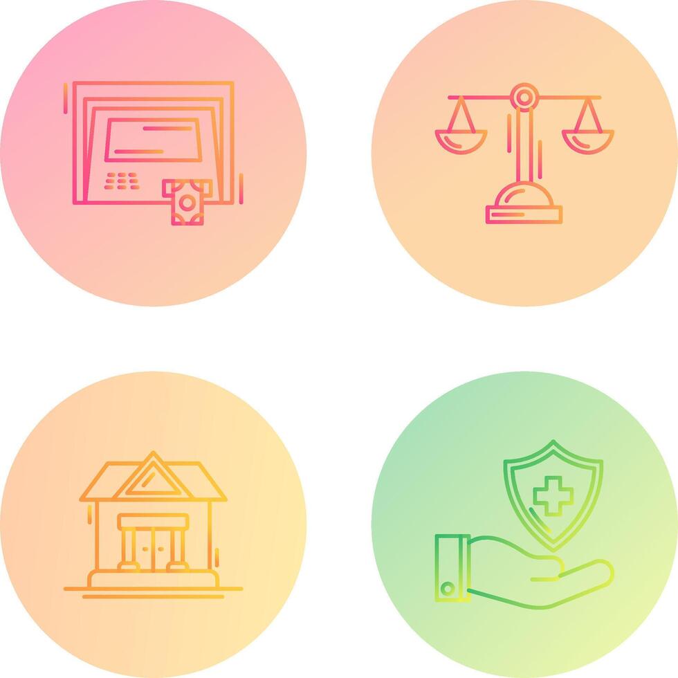 ATM and Balance Icon vector