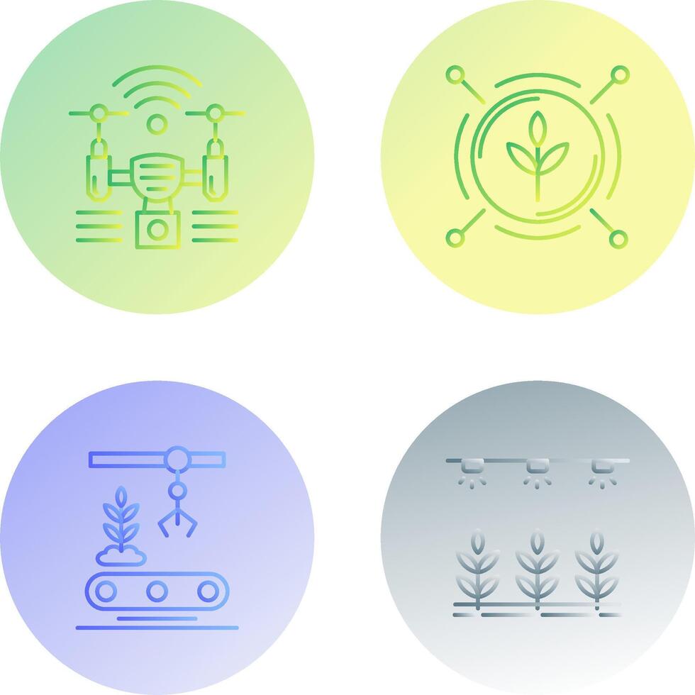 Analytics and Drone Icon vector
