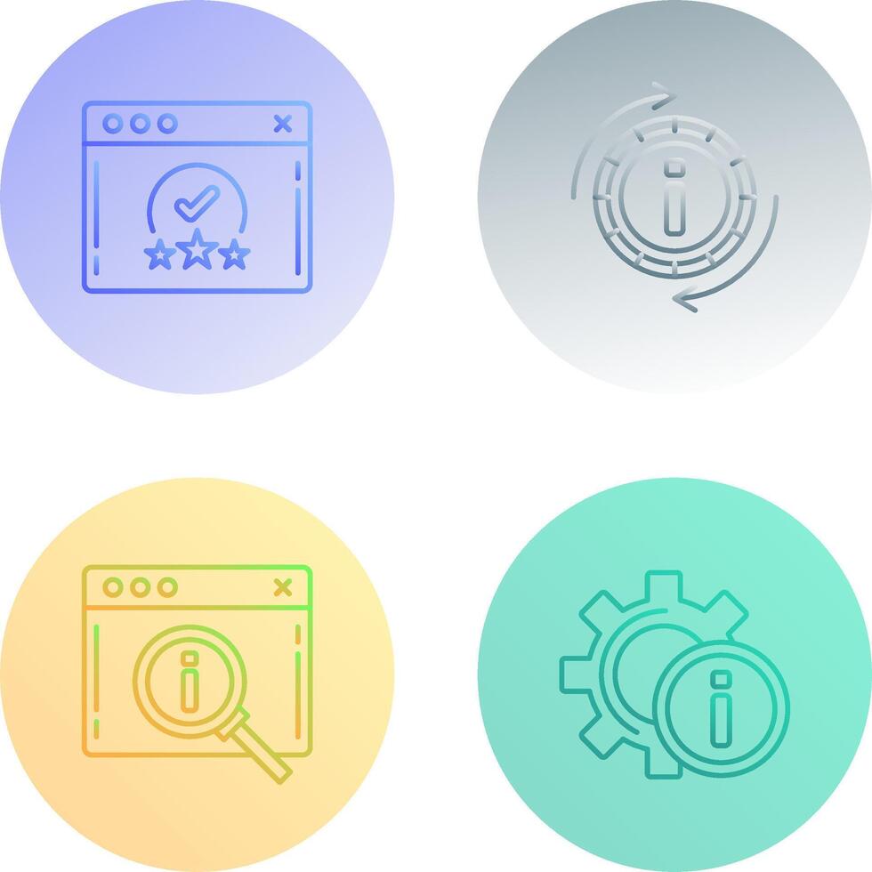 rating and refresh Icon vector