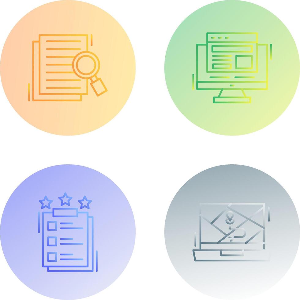 Details Looking and Adaptive Icon vector