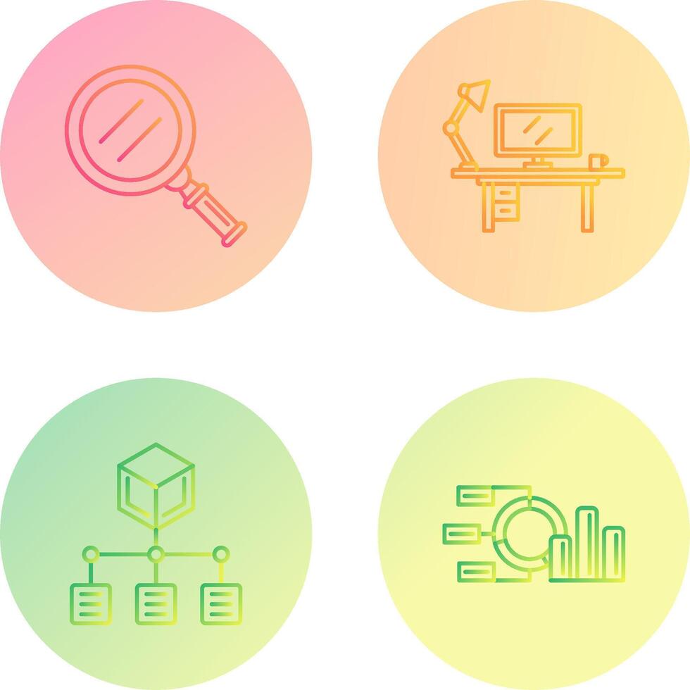 Search and Workspace Icon vector