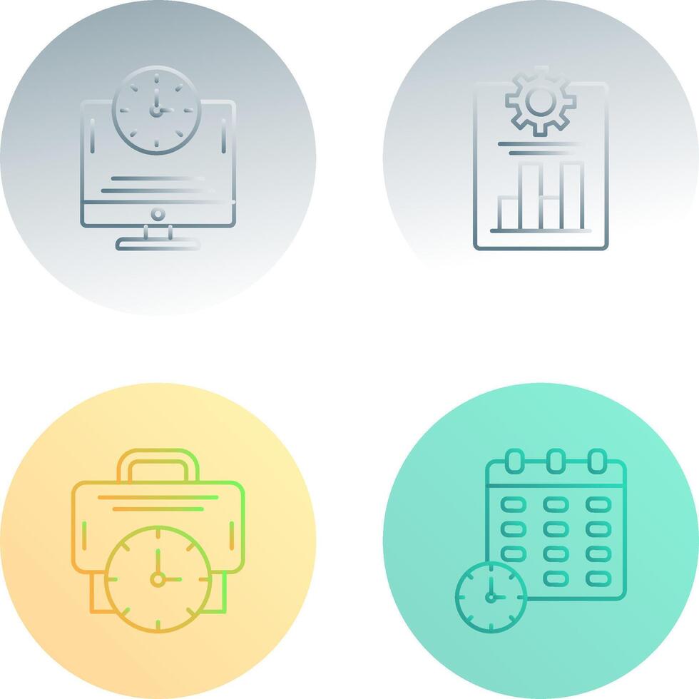 Productivity and Online Time Icon vector