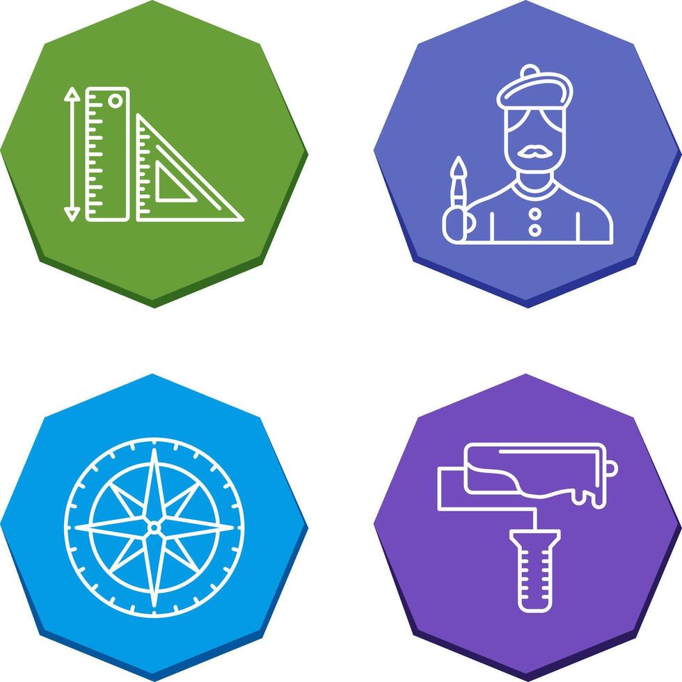 Rules and Artist Icon vector