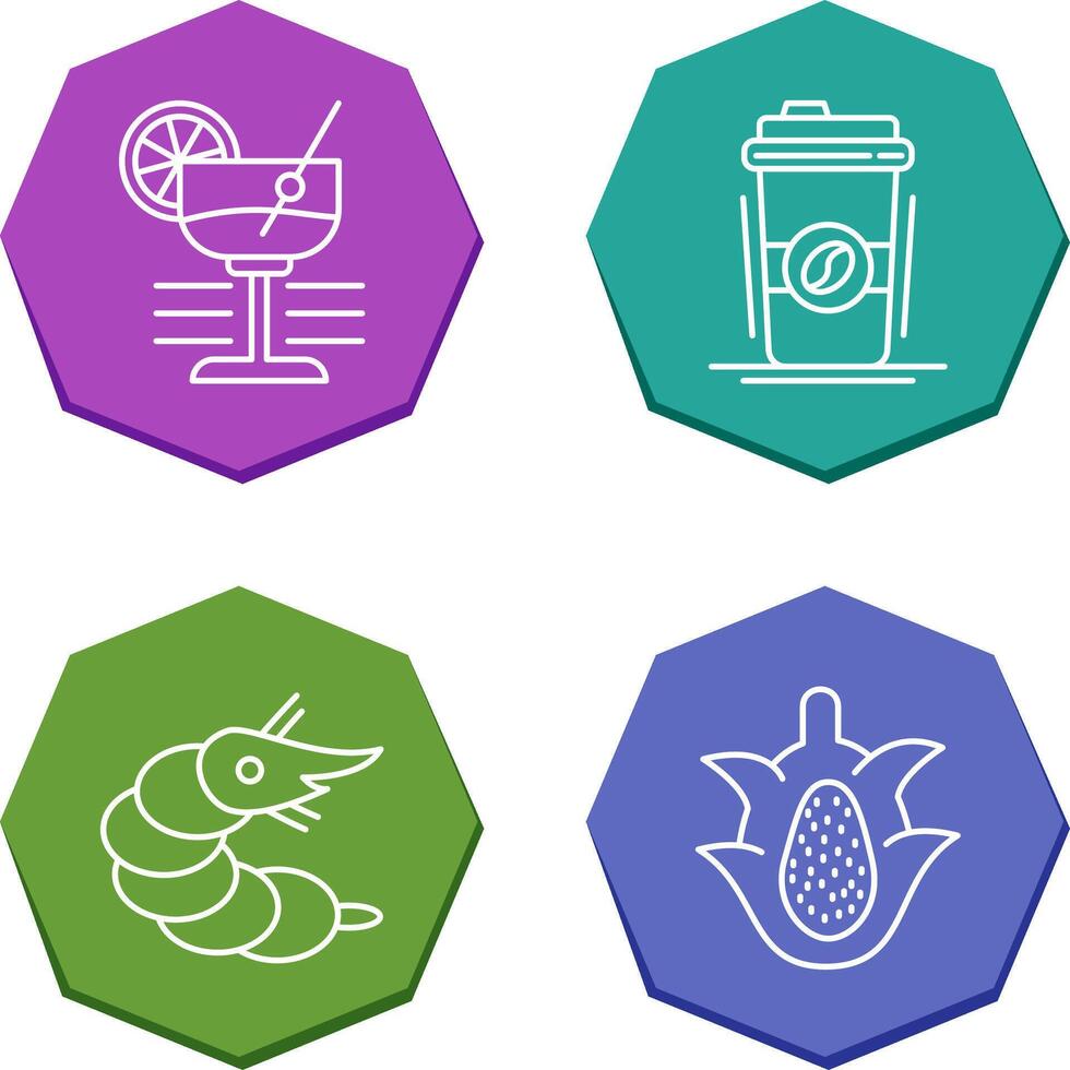 Martini and Coffee Cup Icon vector