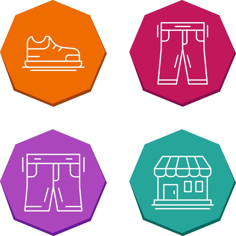 Shoes and Pants Icon vector