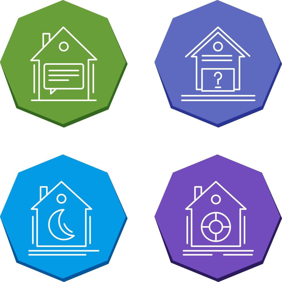Message and Unknown Icon vector