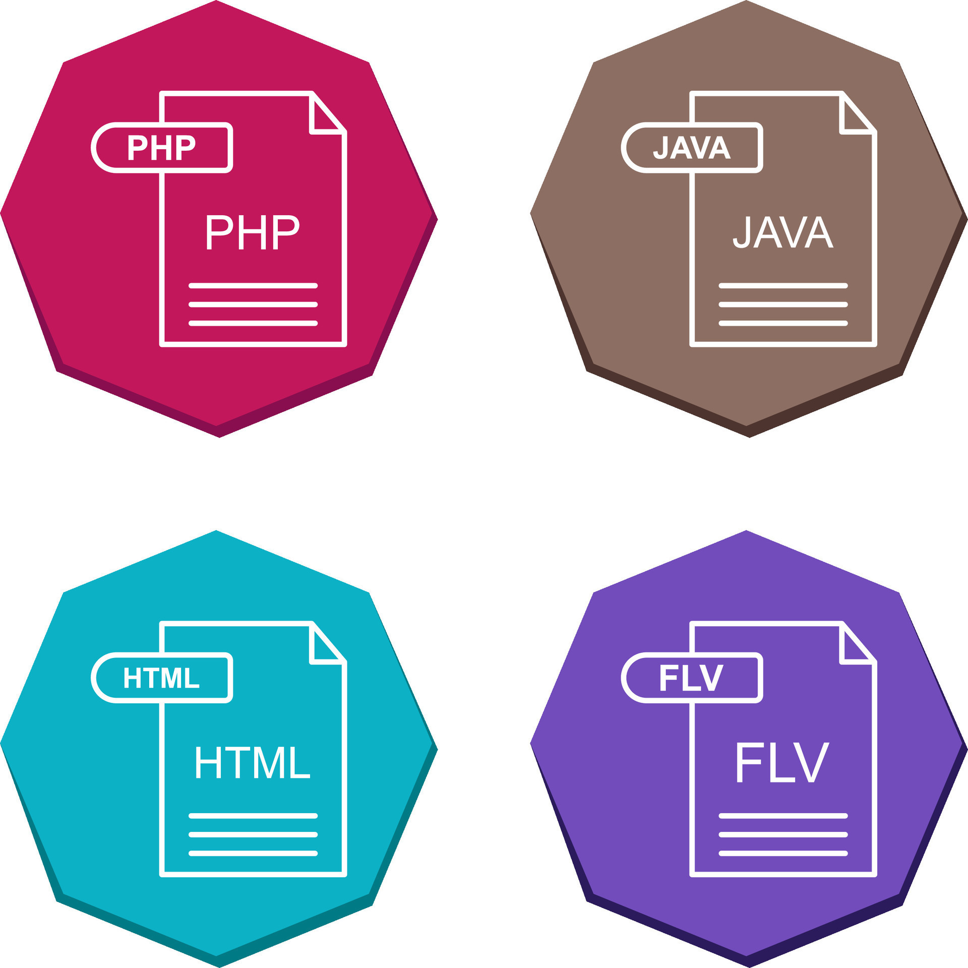 PHP and Java Icon 44700081 Vector Art at Vecteezy