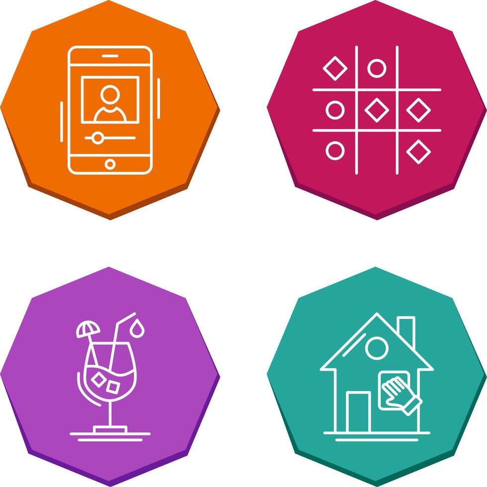 log and Tic Tac Toe Icon vector