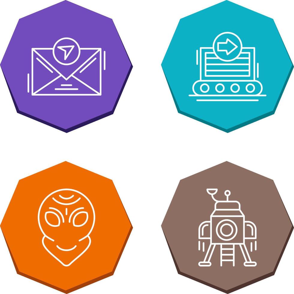 message and container Icon vector