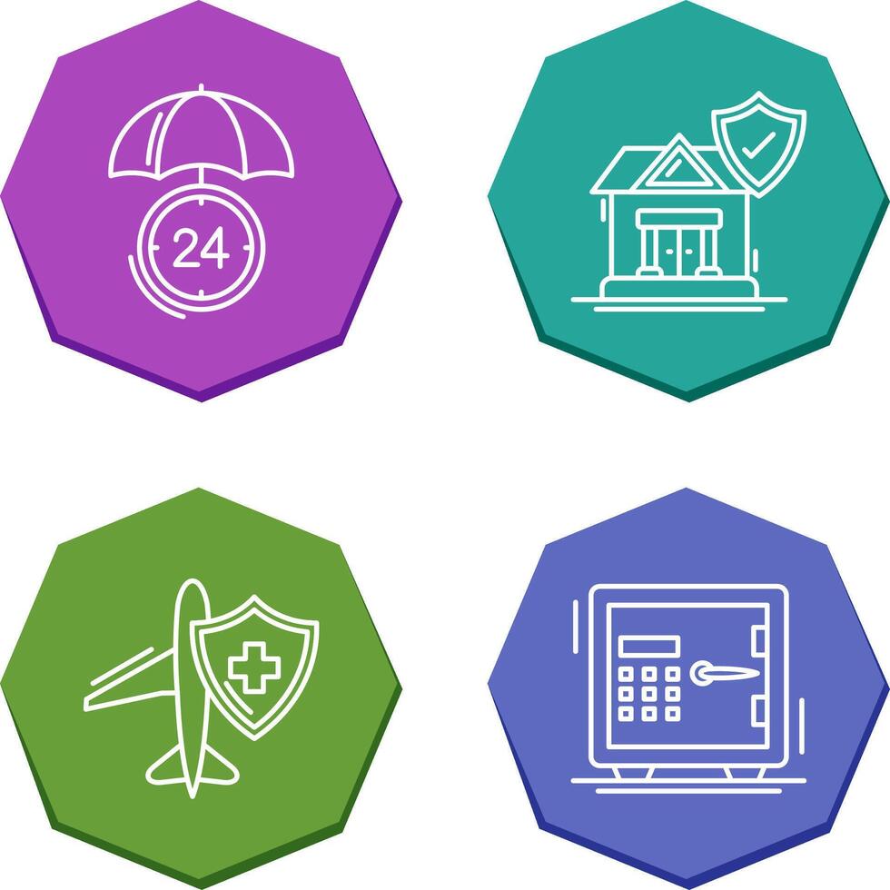 Protection and House Icon vector